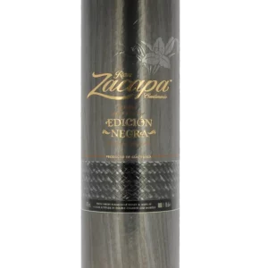 Face du coffret du rhum Zacapa Edición Negra – A La Civette