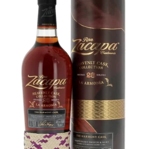 Bouteille et coffret du rhum Zacapa La Armonía 23 ans – présentation face – A La Civette