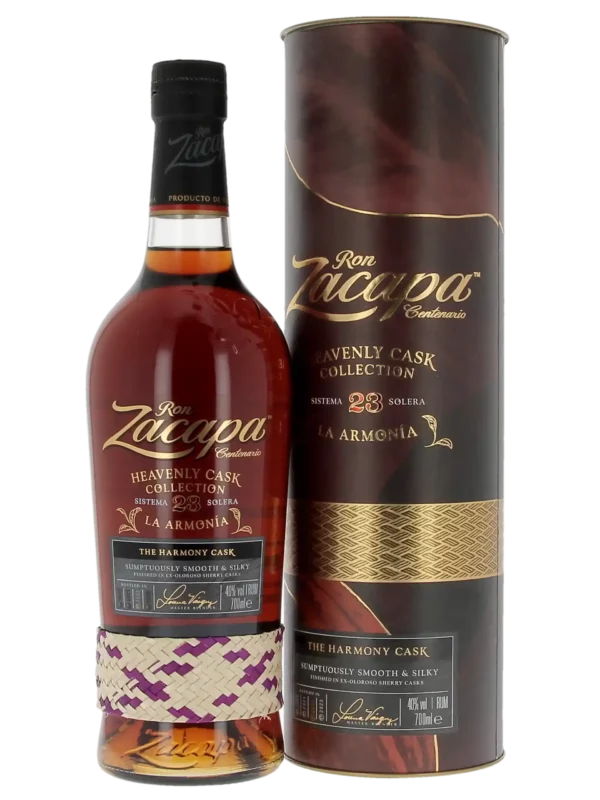 A-La-Civette-Spiritueux-Rhum-Zacapa-La-armonia-23-ans-boite-bouteille-face Bouteille et coffret du rhum Zacapa La Armonía 23 ans – présentation face – A La Civette