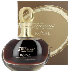Coffret et bouteille du rhum Zacapa Royal – face – A La Civette
