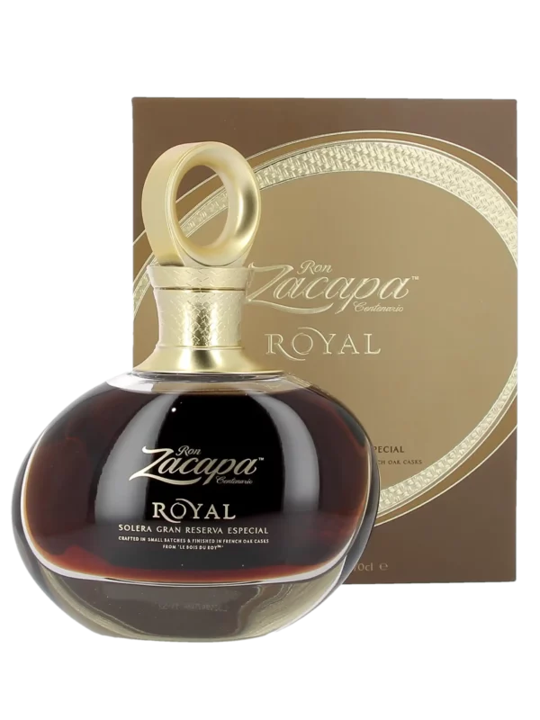 A-La-Civette-Spiritueux-Rhum-Zacapa-Royal-Solera-gran-reserva-espacial-boite-bouteille-face Coffret et bouteille du rhum Zacapa Royal – face – A La Civette