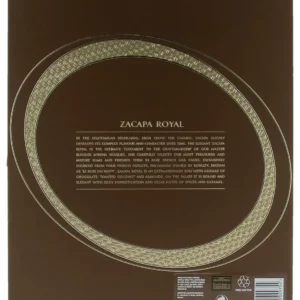 Dos du coffret du rhum Zacapa Royal Solera Gran Reserva – A La Civette, Paris