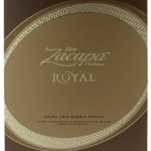 Face du coffret du rhum Zacapa Royal Gran Reserva Especial – A La Civette