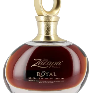 Bouteille de rhum Zacapa Royal Solera Gran Reserva Especial vue de face – A La Civette, Paris
