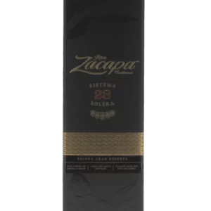 Coffret du rhum Zacapa 23 ans – face – A La Civette