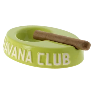 Cendrier Havana Club Egoista vert anis avec cigare – Accessoire premium pour dégustation de cigare