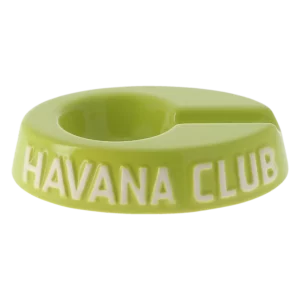 Vue latérale inversée du cendrier Egoista vert anis – Accessoire design pour cigare