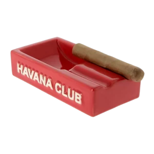 Cendrier Havana Club Rouge Ferrari avec cigare – Accessoire premium au style audacieux