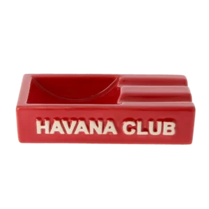 Vue latérale inversée du cendrier Havana Club Rouge Ferrari – Accessoire chic pour amateur de cigare
