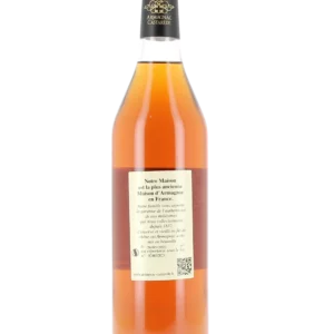 Dos de la bouteille d'Armagnac Castarède 1982 disponible chez À La Civette