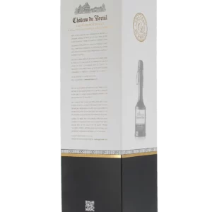 Vue arrière de la bouteille de Calvados Château du Breuil 15 ans en vente chez À La Civette