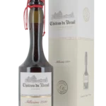 Calvados Château du Breuil millésime 2000 avec boîte et bouteille présentées de face