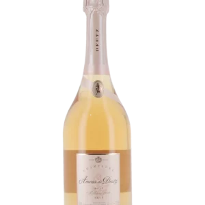 Face avant de la bouteille de Champagne Amour de Deutz Rosé 2013 chez À La Civette Paris