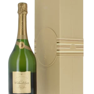 Champagne Deutz William Deutz 2009 avec coffret et bouteille en présentation face avant