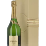 Champagne William Deutz 2013 avec coffret et bouteille en présentation face avant chez À La Civette
