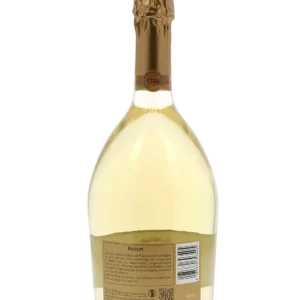 Vue arrière de la bouteille de Champagne Ruinart Blanc de Blancs Brut disponible chez À La Civette