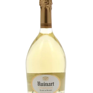 Face avant de la bouteille de Champagne Ruinart Blanc de Blancs Brut disponible chez À La Civette