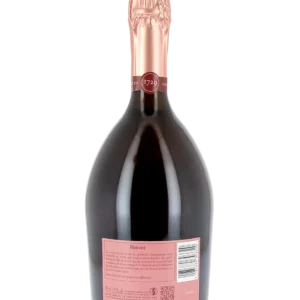 Vue arrière de la bouteille de Champagne Ruinart Rosé en vente chez À La Civette Paris