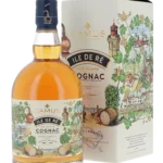 Cognac Camus Île de Ré Fine Island avec bouteille et coffret en présentation face avant chez À La Civette
