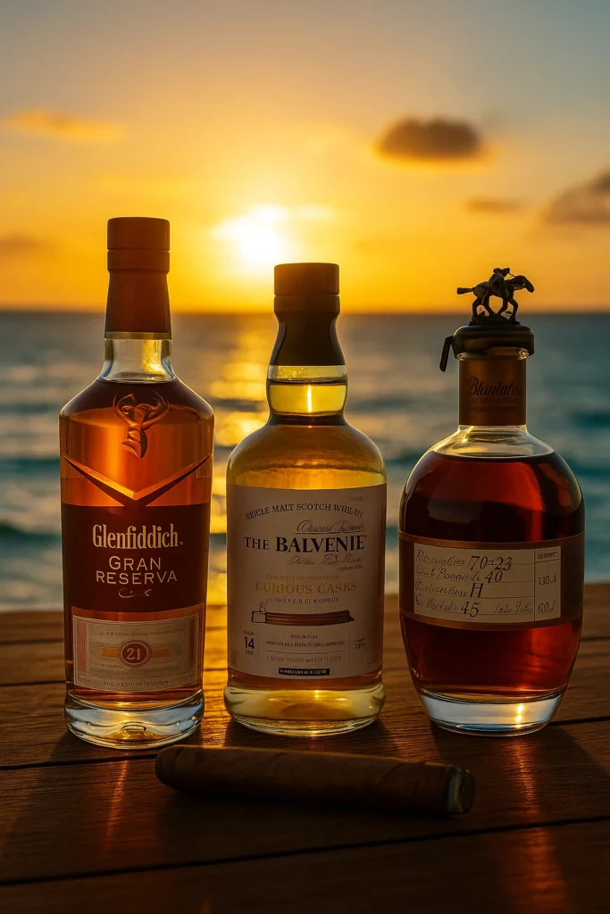 Comparatif des meilleurs whiskies à savourer avec un cigare en vacances