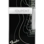 Briquet S.T. Dupont Biggy Fender noir chrome – vue de face