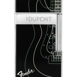 Briquet S.T. Dupont Biggy Fender noir chrome – vue de face
