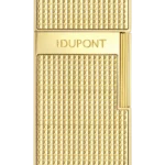 Briquet S.T. Dupont Biggy doré pointe de diamant – vue de face, accessoire haut de gamme pour cigare.