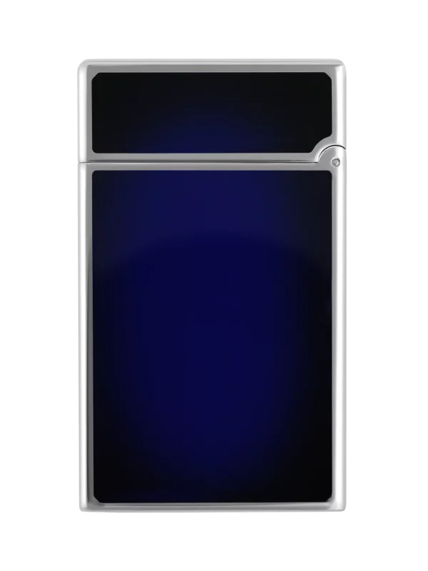 Briquet S.T. Dupont Le Grand Dupont Cling laque bleue et palladium – vue arrière