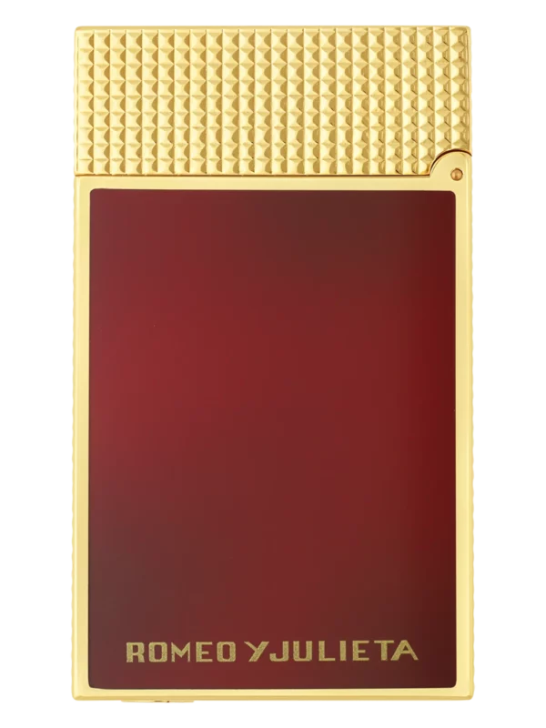 Vue arrière du briquet S.T. Dupont Le Grand Dupont Romeo y Julieta – Accessoire haut de gamme pour cigare