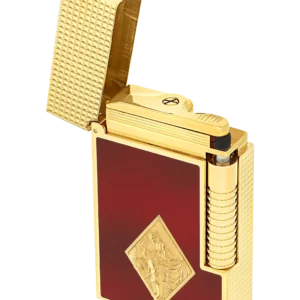 Briquet S.T. Dupont Le Grand Dupont Romeo y Julieta – Capot ouvert, flamme douce visible