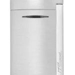 Briquet S.T. Dupont Minijet chrome brossé – vue de face