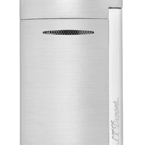Briquet S.T. Dupont Minijet chrome brossé – vue de face