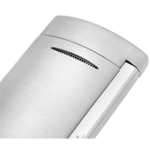 Briquet S.T. Dupont Minijet chrome brossé – détail de la finition