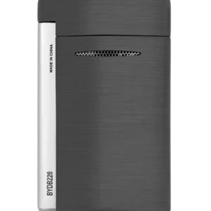 Briquet S.T. Dupont Minijet gunmetal brossé – vue arrière