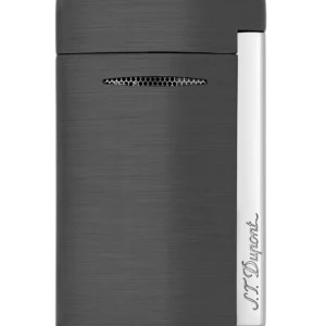 Briquet S.T. Dupont Minijet gunmetal brossé – vue de face