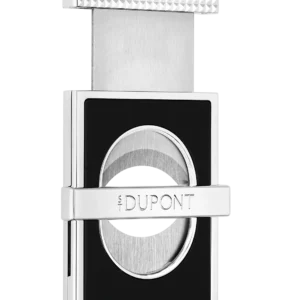 Coupe-cigare S.T. Dupont Stand Slim argenté – ouvert, accessoire de luxe raffiné.