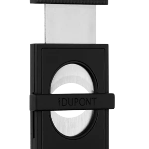 Coupe-cigare S.T. Dupont Stand Slim noir – ouvert, accessoire de luxe pour amateurs de cigares.
