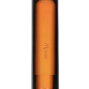 Étui à cigare Montes Amsterdam simple en cuir orange – avec sa boîte, accessoire haut de gamme.