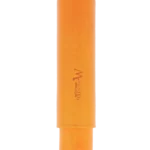 Étui à cigares Montes Amsterdam simple en cuir orange – vue avant, accessoire de luxe pour amateurs de cigares.
