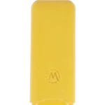 Étui à cigares Montes Bali double en cuir jaune – vue avant, accessoire raffiné et pratique.