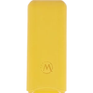 Étui à cigares Montes Bali double en cuir jaune – vue avant, accessoire raffiné et pratique.