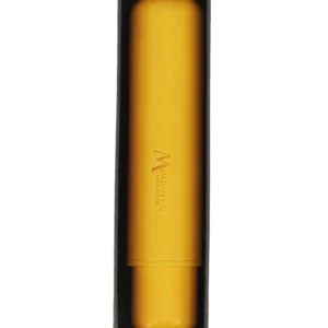 Étui à cigare Montes Bali simple en cuir jaune – avec sa boîte, accessoire élégant.
