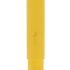 Étui à cigares Montes Bali simple en cuir jaune – vue avant, accessoire haut de gamme.