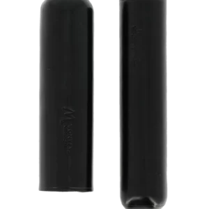 Étui à cigare Montes Londres simple en cuir noir – ouvert, accessoire haut de gamme pour amateurs de cigares.