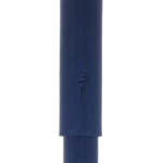 Étui à cigares Montes Monaco simple en cuir bleu marine – vue avant, accessoire luxueux et sobre.