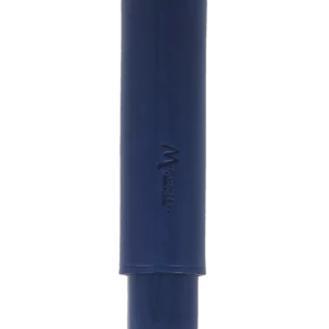 Étui à cigares Montes Monaco simple en cuir bleu marine – vue avant, accessoire luxueux et sobre.