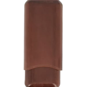 Étui à cigares Montes Roma double en cuir marron – vue arrière, accessoire raffiné et pratique.