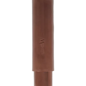 Étui à cigares Montes Roma simple en cuir marron – vue avant, accessoire élégant et intemporel.