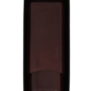 Étui à cigares Montes Vienne double en cuir marron foncé – avec sa boîte, accessoire haut de gamme.