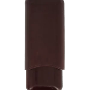 Étui à cigares Montes Vienne double en cuir marron foncé – vue arrière, accessoire raffiné et pratique.